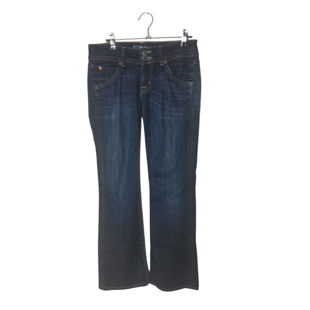 Hudson Jeans Women's Size 27 Blue Flare Leg Cotton Blend